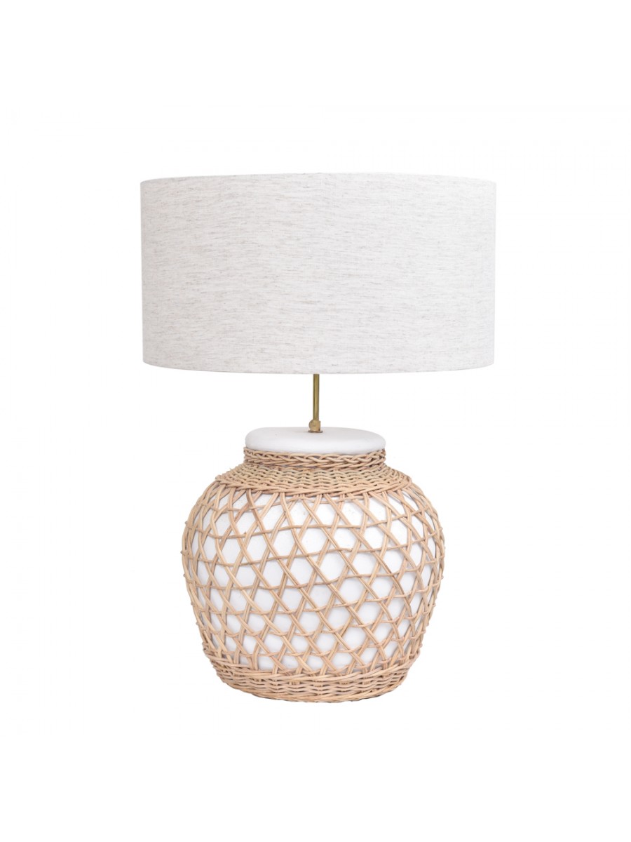 Abajur Cerâmica Ratan G