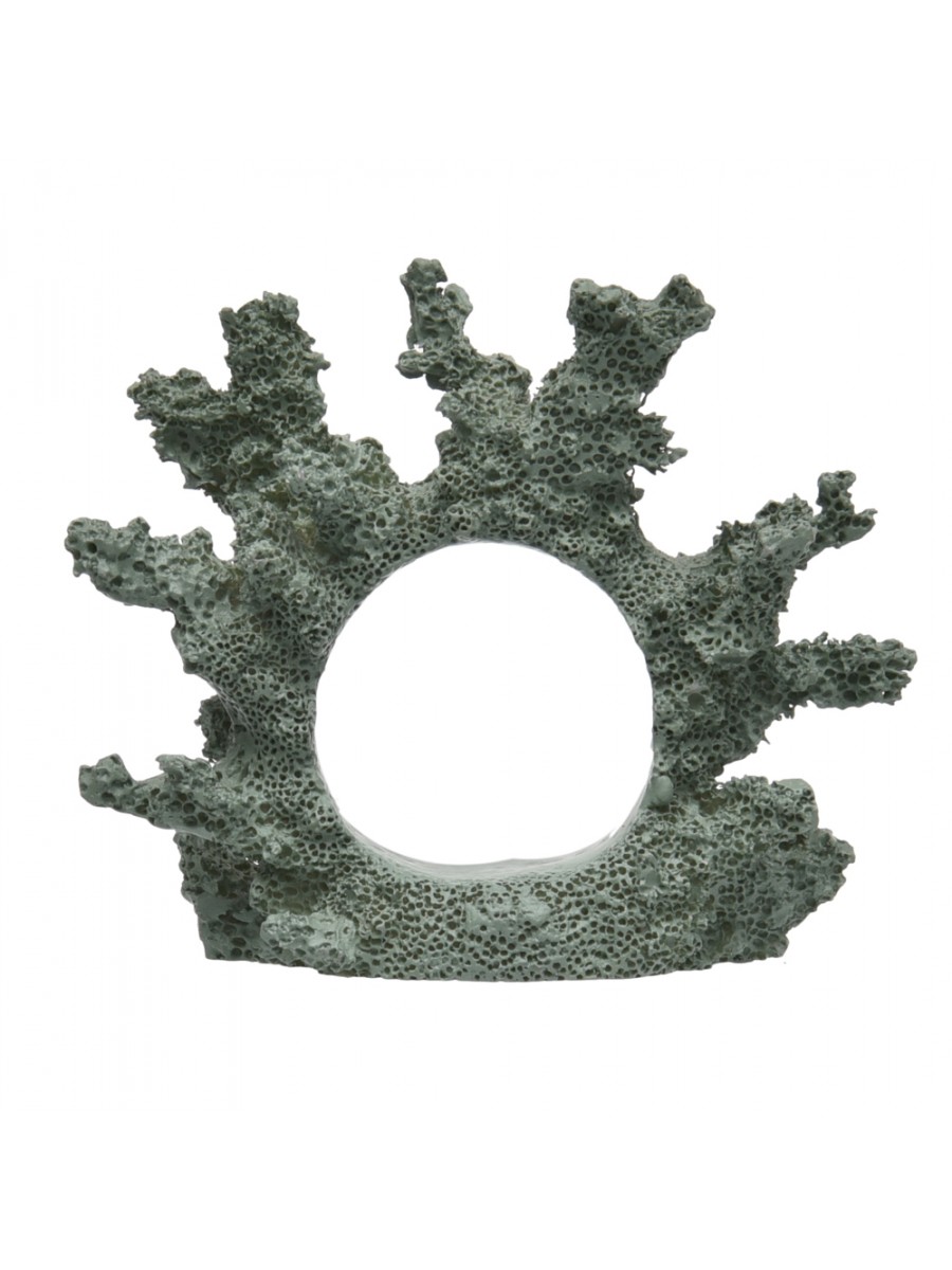 Porta Guardanapo Anel Coral Oliva