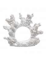 Porta Guardanapo Anel Coral Branco
