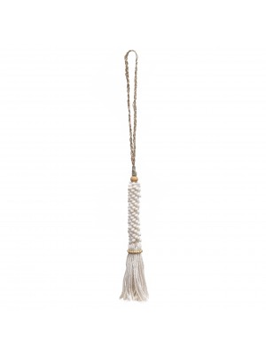 Pingente de Conchas Longo Tassel Branco