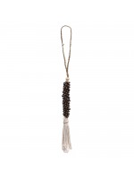 Pingente de Conchas Longo Tassel Marrom