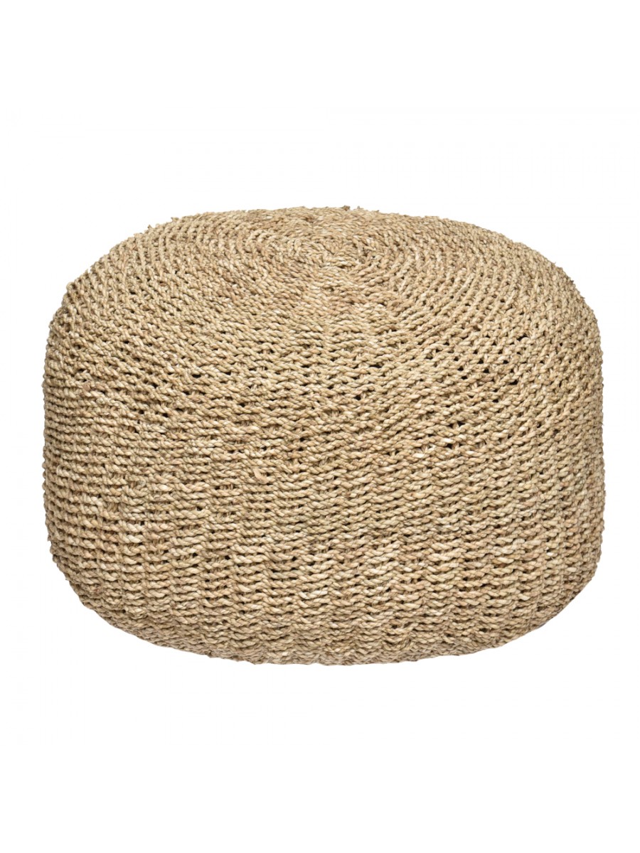 Puff de Fibra Natural Natural