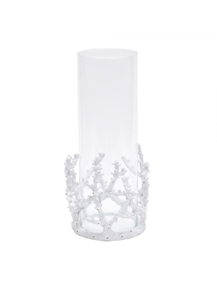 Cachepot Coral P Branco