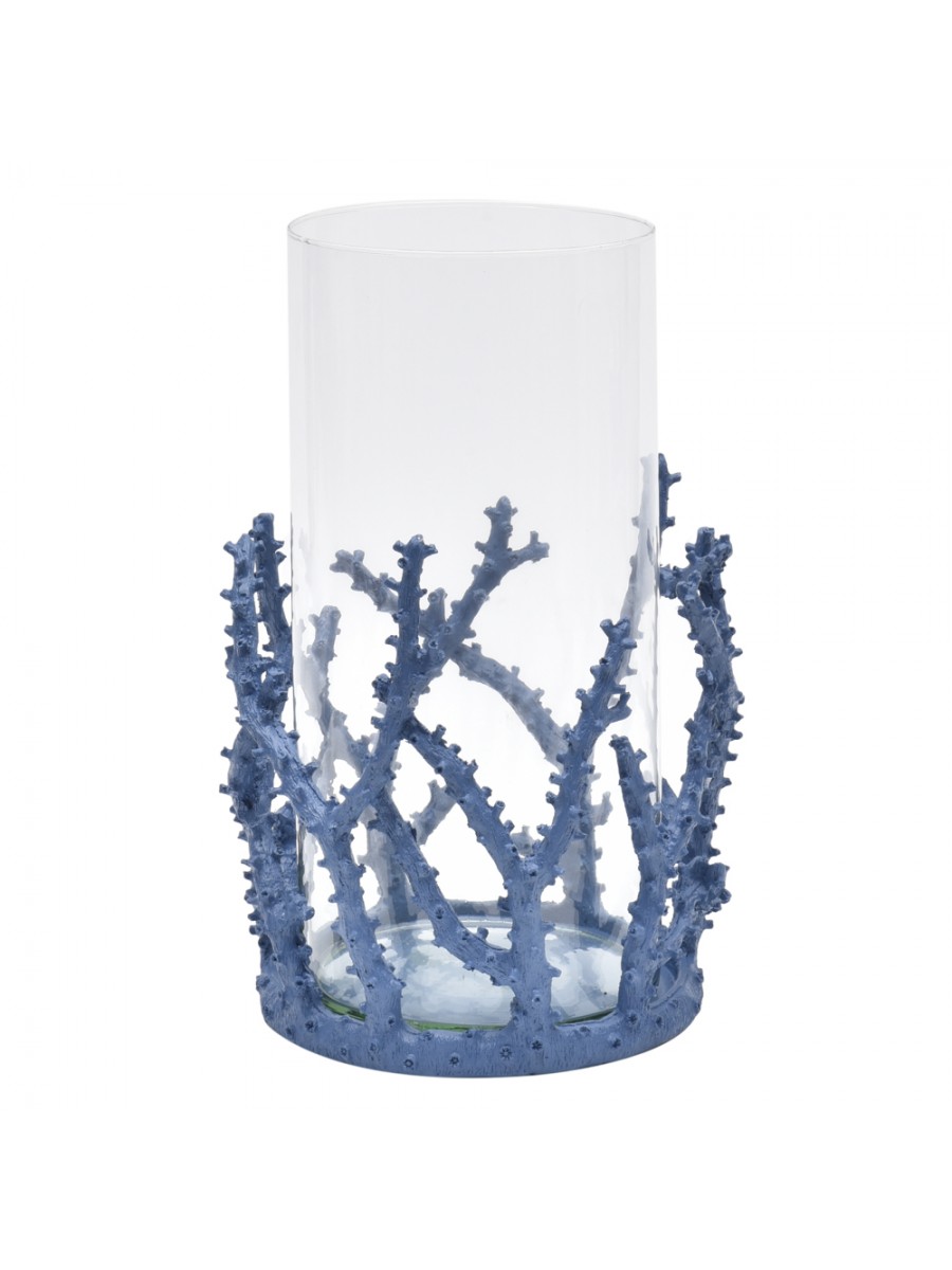 Cachepot Coral M Azul Lápis