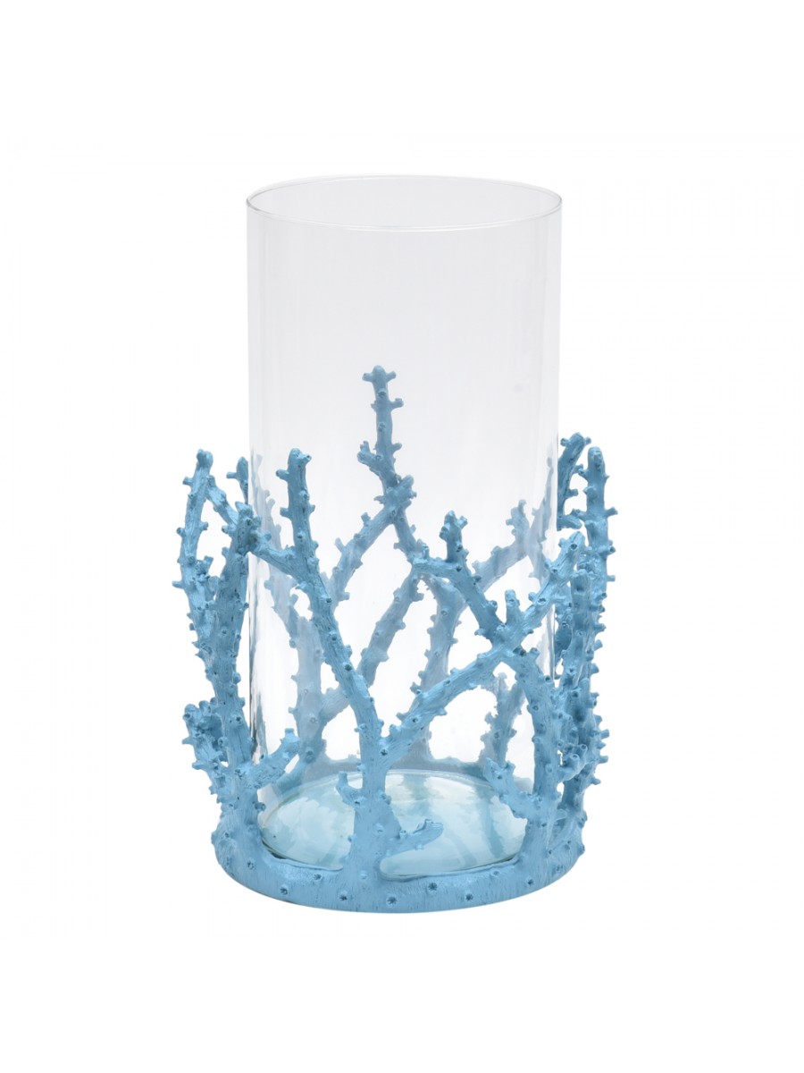 Cachepot Coral M Turquesa