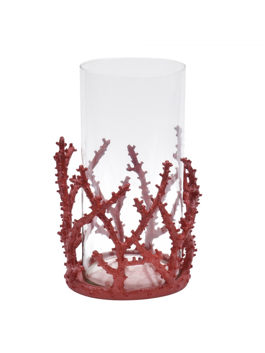 Cachepot Coral M Vermelho