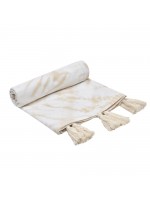 Manta Linho Tie Dye Bege