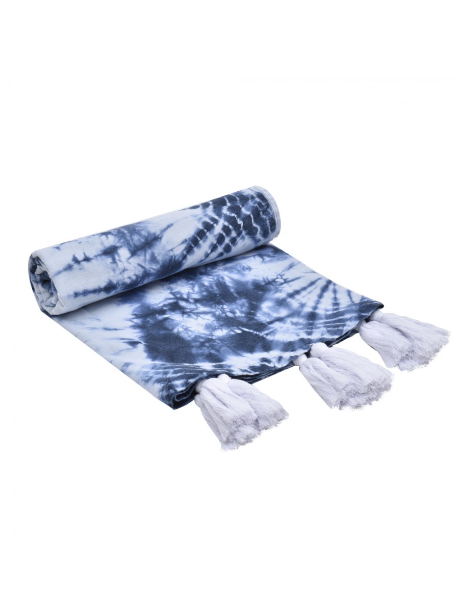 Manta Linho Tie Dye Azul
