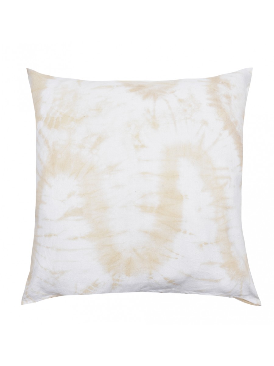 Capa de Almofada Tie Dye Bege
