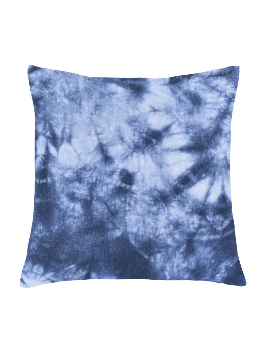 Capa de Almofada Tie Dye Azul