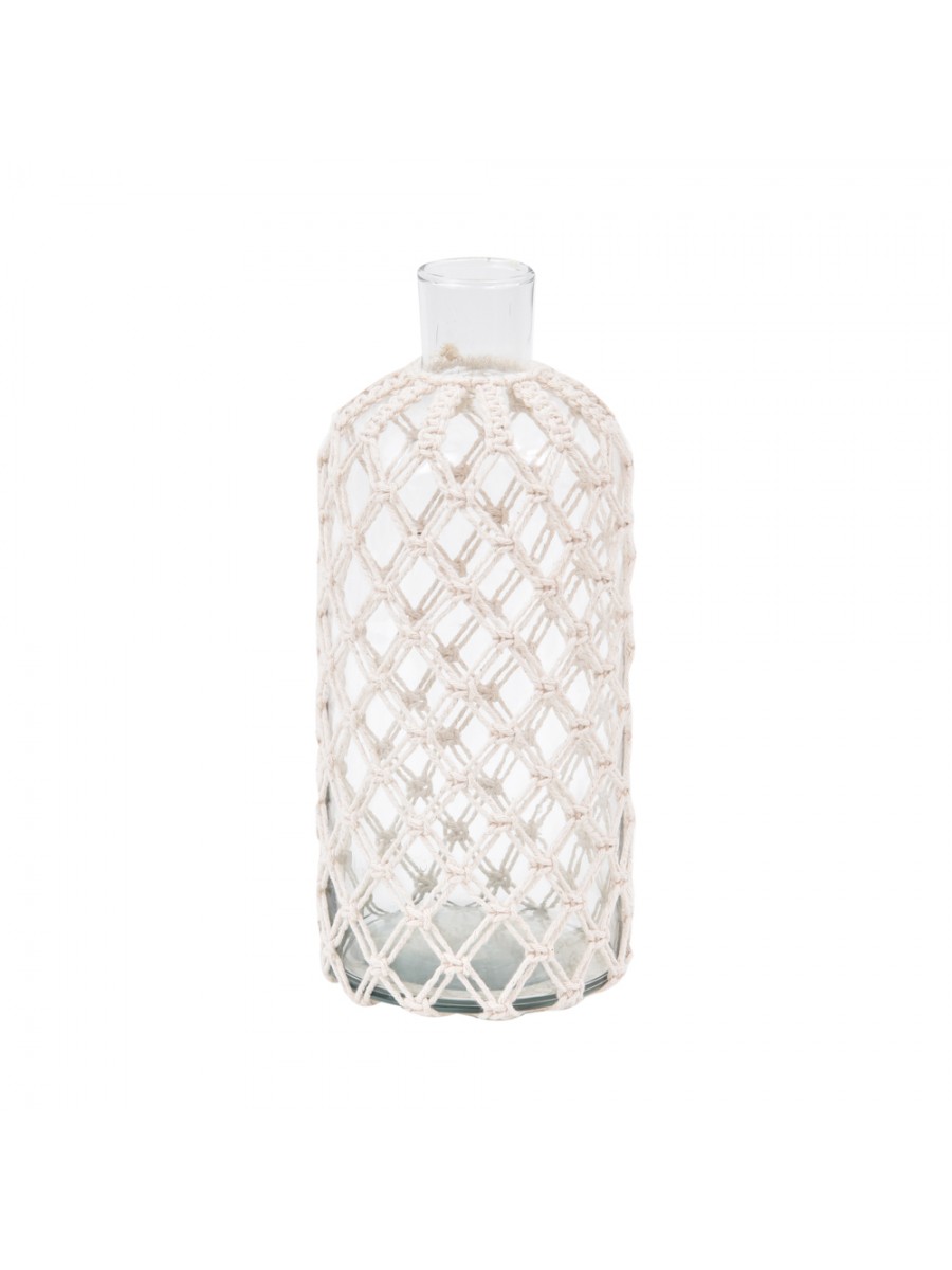 Garrafa Macramê Off White M