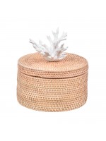 Caixa Ratan Alta Coral Branca M 