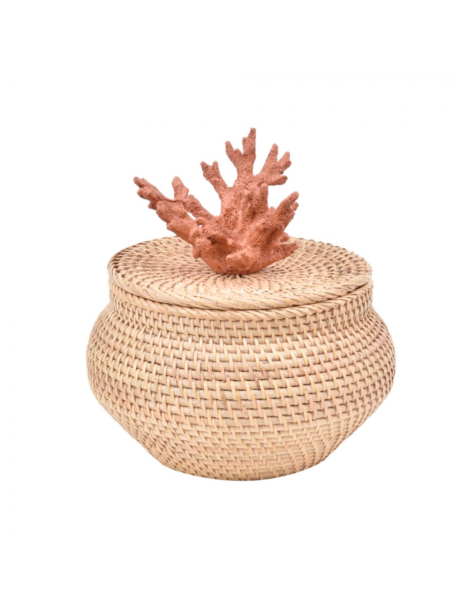 Caixa Ratan Abaloada Coral Telha