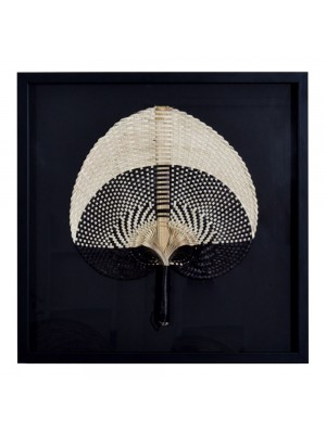 Quadro Leque Mescla Preto G