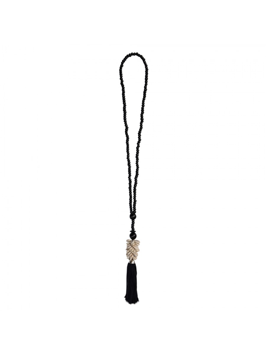 Colar Búzio Tassel Preto
