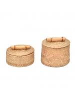 Caixa Ratan Bamboo c/2 pçs