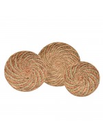 Prato Twist Natural - Conj. com 3 peças