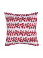 Capa de Almofada Zig Zag Vermelha